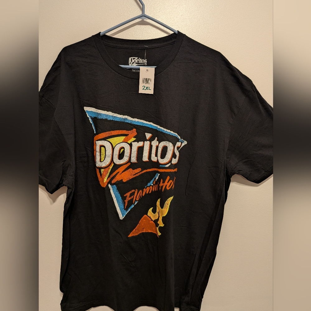 Black Graphic Tee - Flamin' Hot Logo